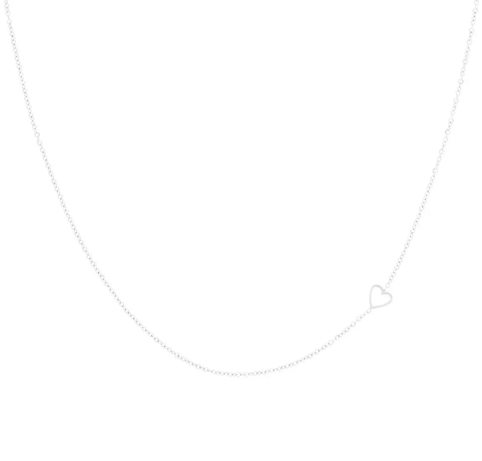 OOZOO Jewellery SN-2039 Κολιέ Heart από Ανοξείδωτο Ατσάλι