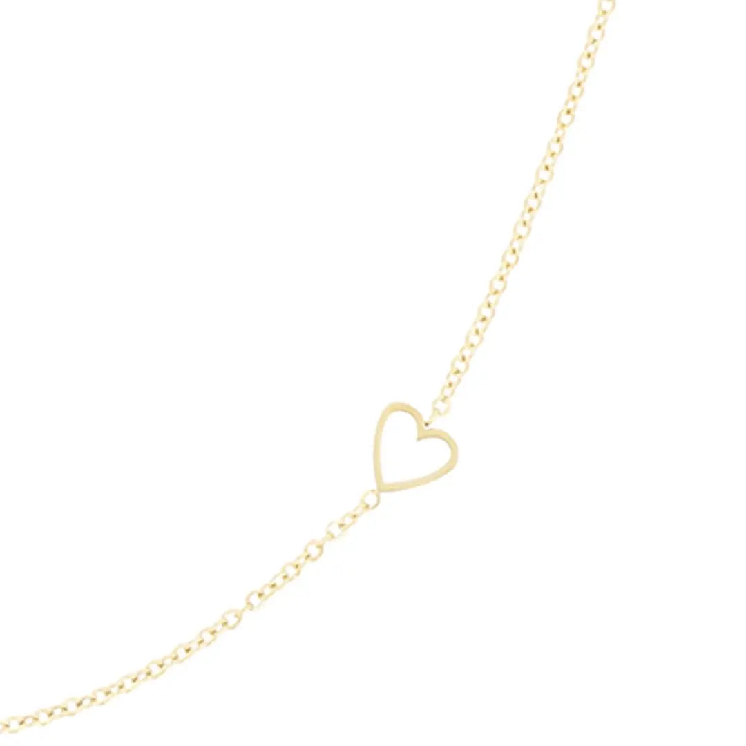 OOZOO Jewellery SN-2040 Κολιέ Heart από Επιχρυσωμένο Ατσάλι