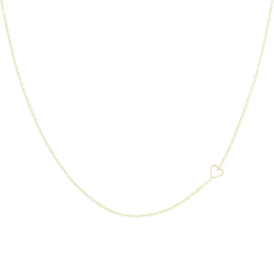 OOZOO Jewellery SN-2040 Κολιέ Heart από Επιχρυσωμένο Ατσάλι