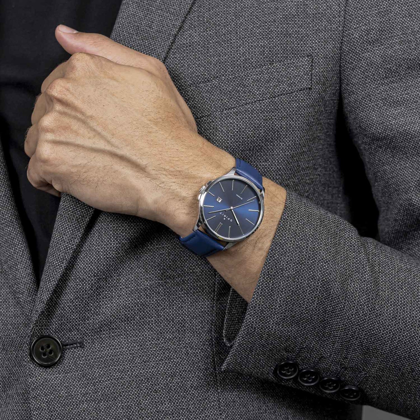 Spirit SP1009 Blue Leather Strap