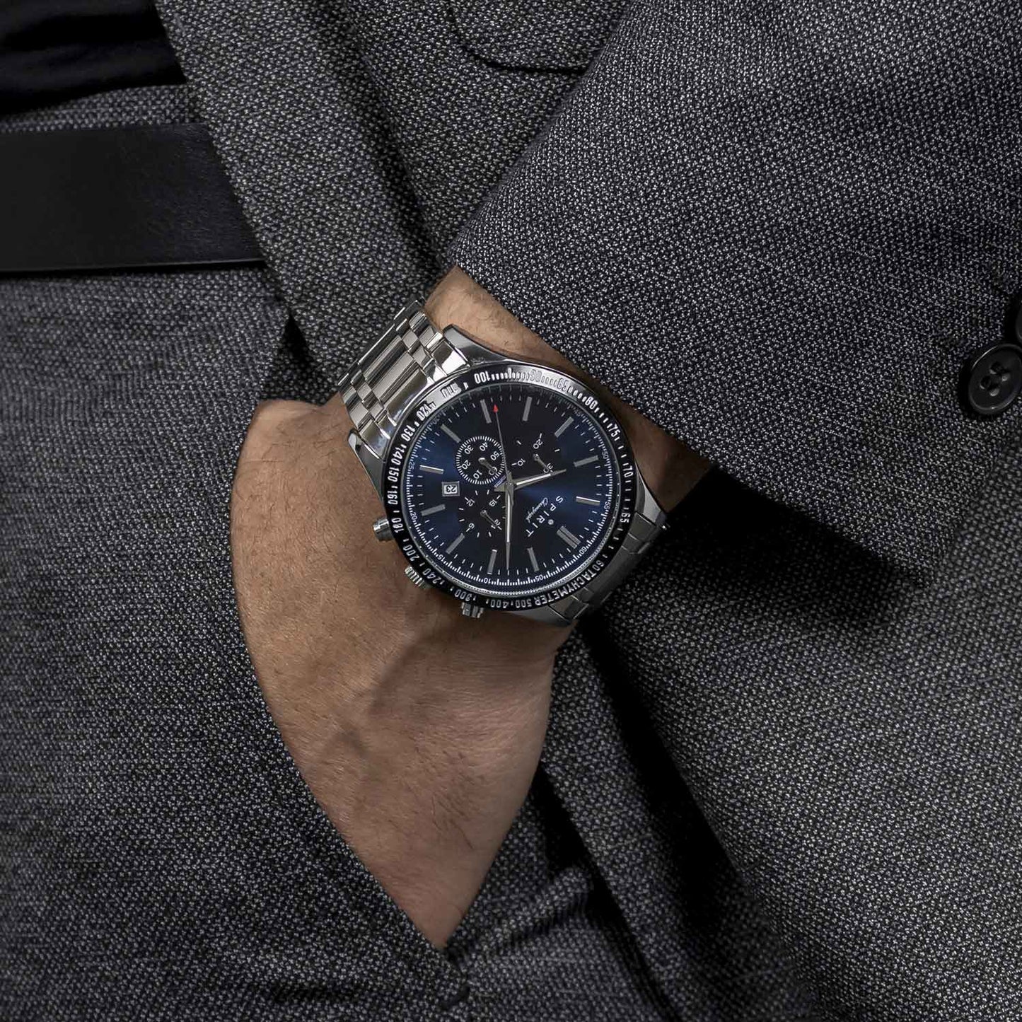 Spirit SP3021 Chronograph Silver Stainless Steel Bracelet