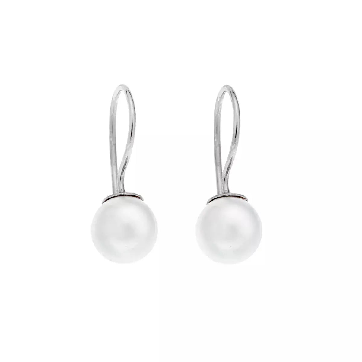 SC270-1W Stud Earrings in Platinum Plated Silver