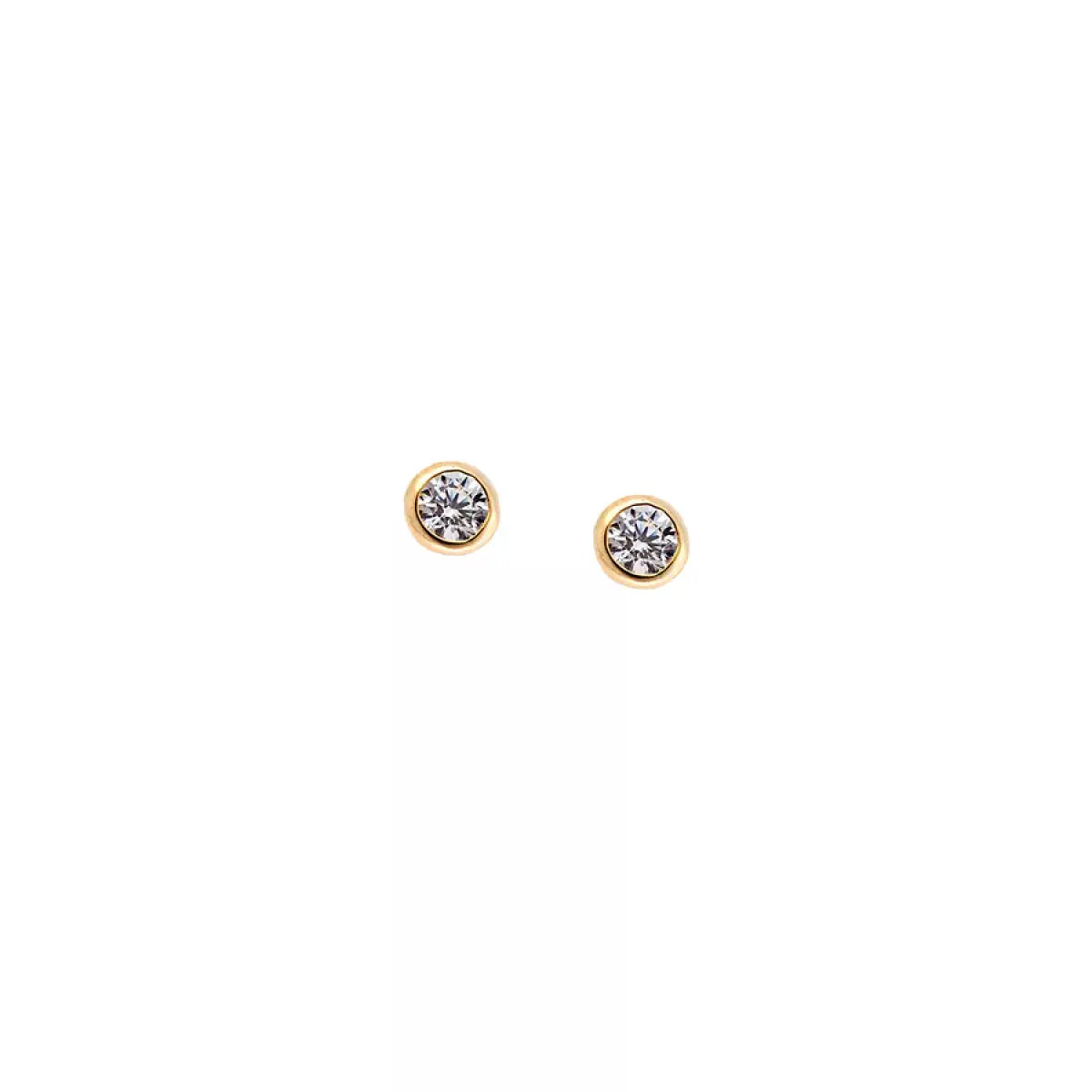 Σκουλαρίκια SSR2698GD από Επιχρυσωμένο Ασήμι με Ζιργκόν