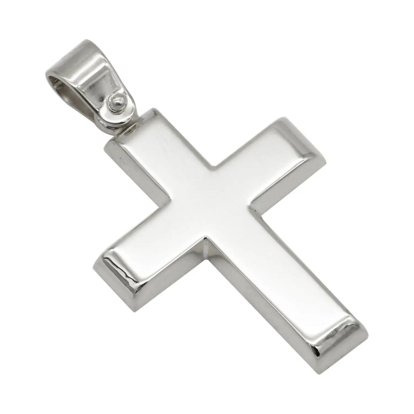 Σταυρός STA111W Βαφτιστικός Λευκόχρυσος 9ct