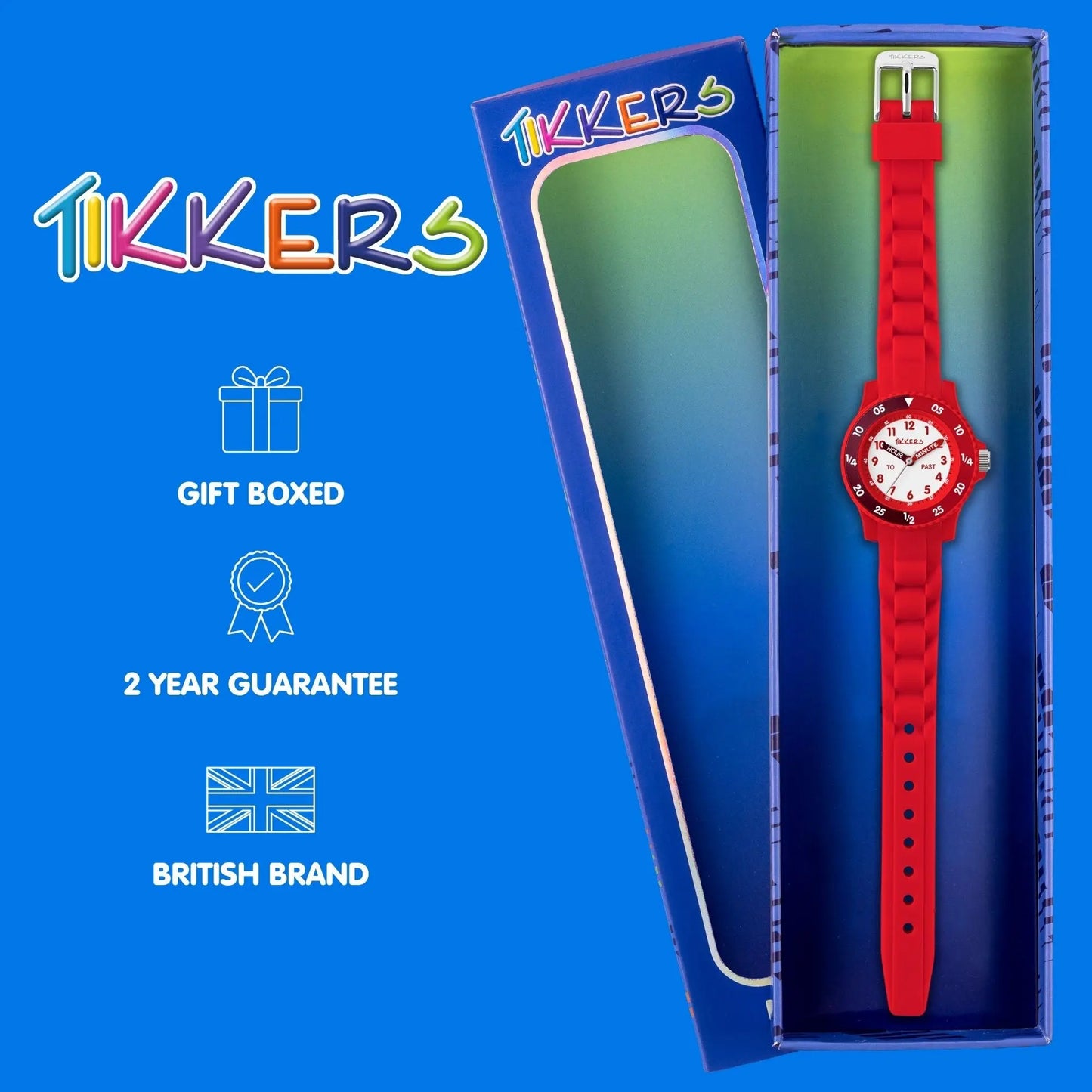 Tikkers TK0216 Kids Collection Red Silicon Strap