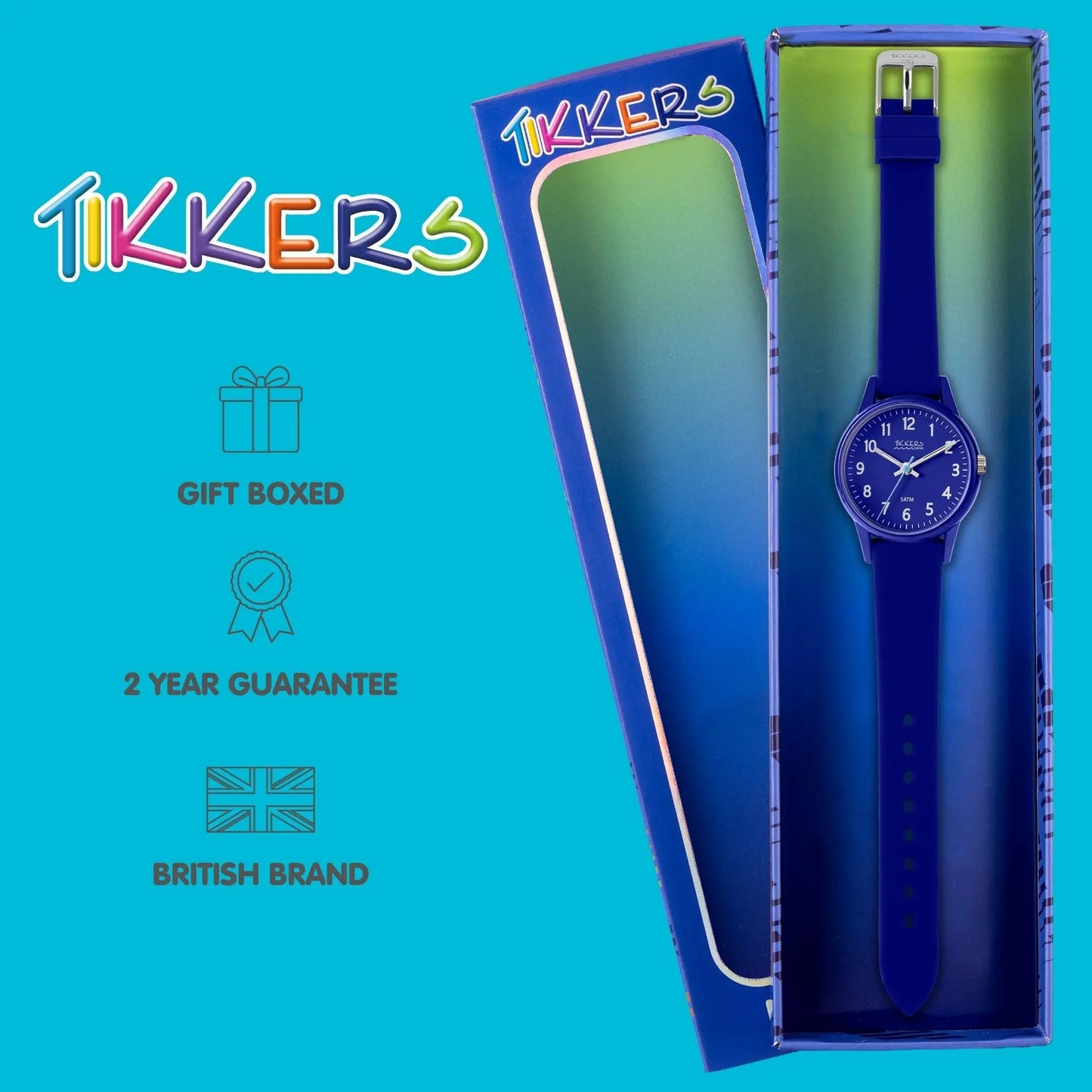 Tikkers TK0219 Kids Collection Blue Silicon Strap