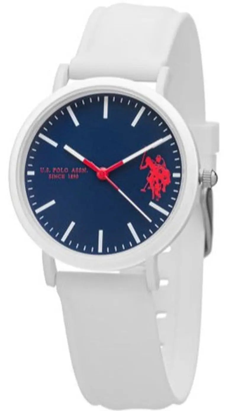U.S. POLO USP3142WH White Silicon Strap