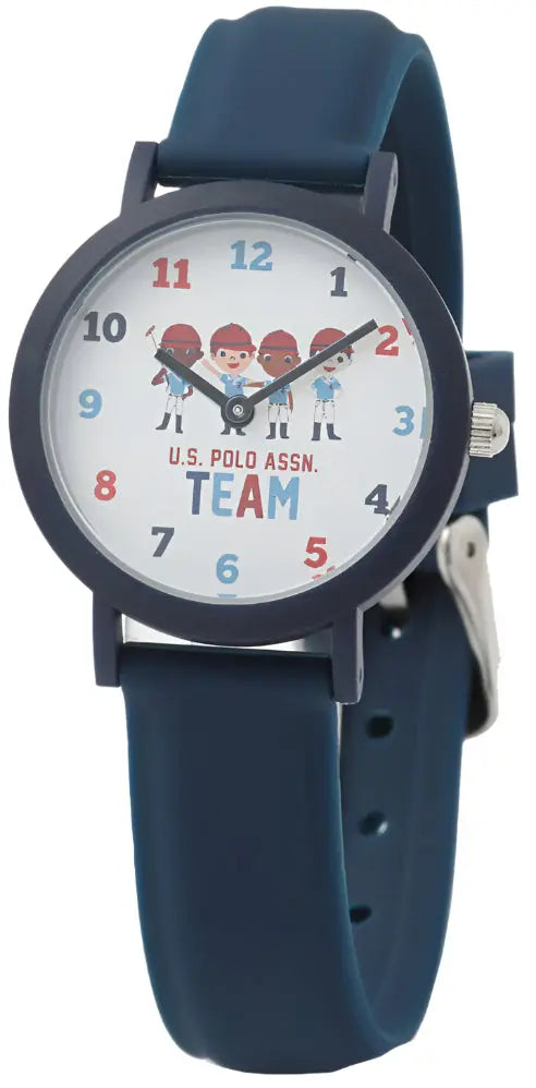 US POLO USP3229BL Kids Blue Silicon Strap