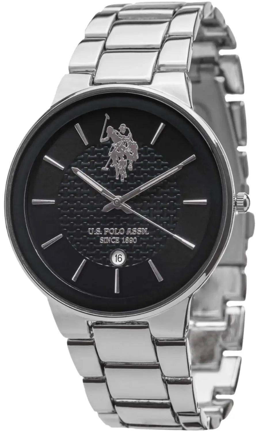 US POLO USP4891YG Logan Black Metallic Bracelet