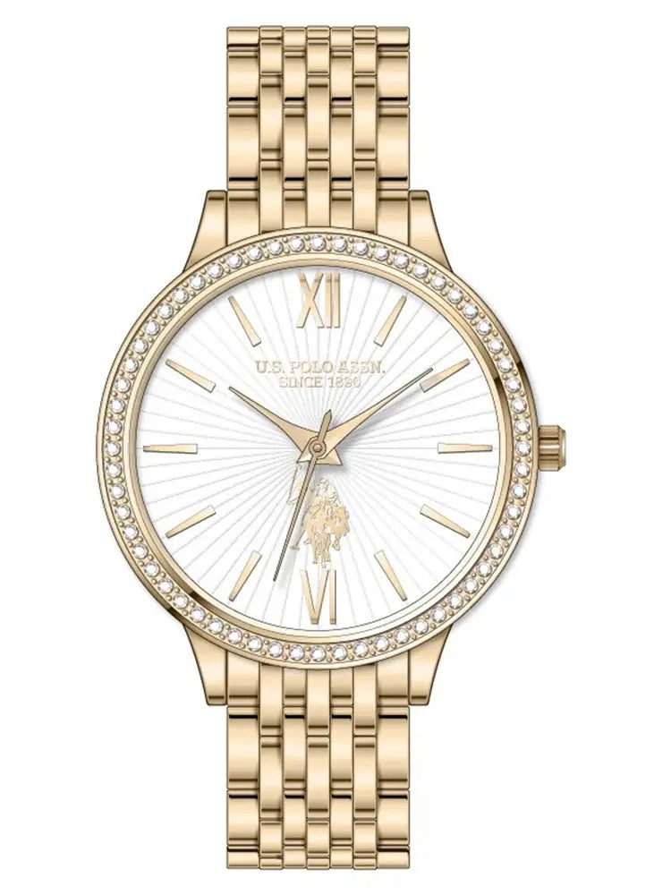 US POLO USP5972BK Faith Gold Metallic Bracelet