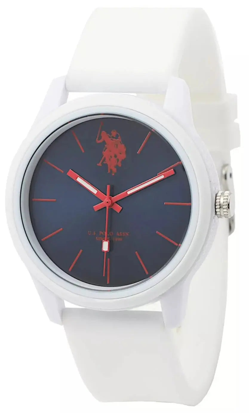 US POLO USP7078OR Simon Green Leather-Fabric Strap