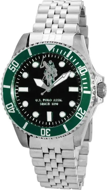 U.S. POLO USP7218ST Hampton Silver Stainless Steel Bracelet