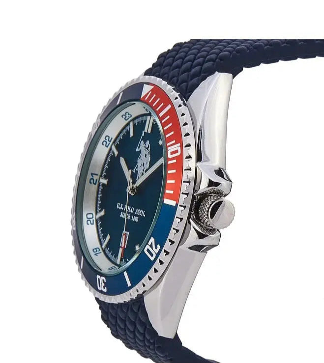 U.S. POLO USP7220BL Spencer Blue Rubber Strap