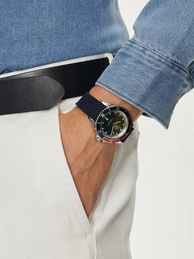 U.S. POLO USP7220BL Spencer Blue Rubber Strap