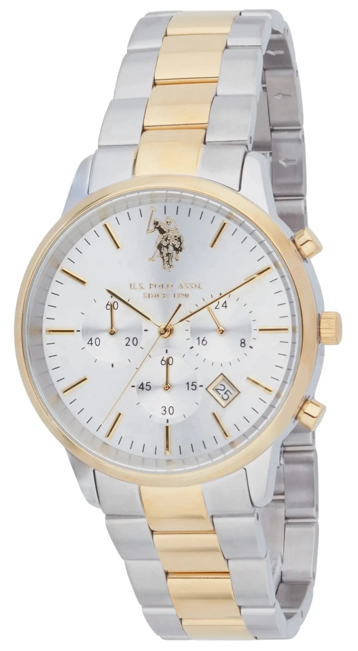 U.S. POLO USP7247YG Herald Two Tone Stainless Steel Bracelet