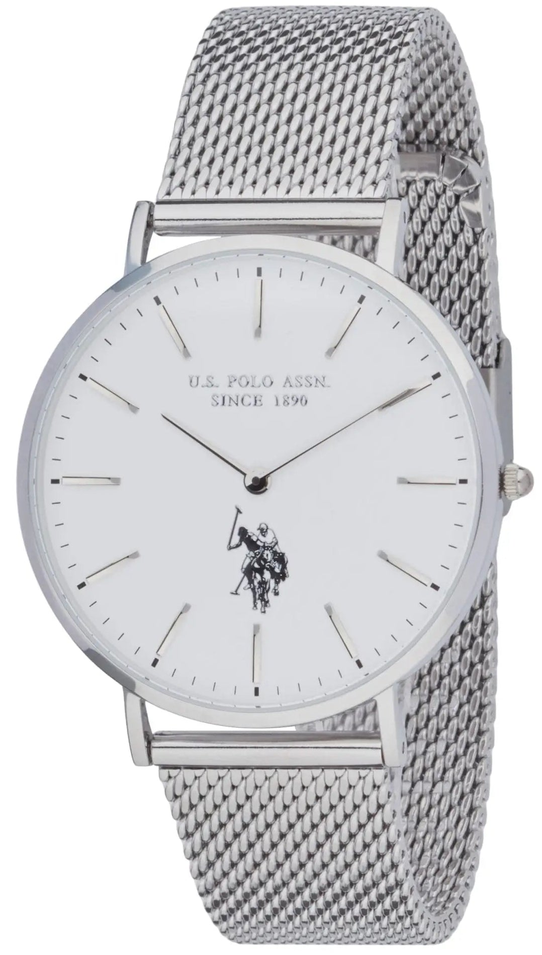 U.S. POLO USP7256WH Austin Silver Stainless Steel Bracelet