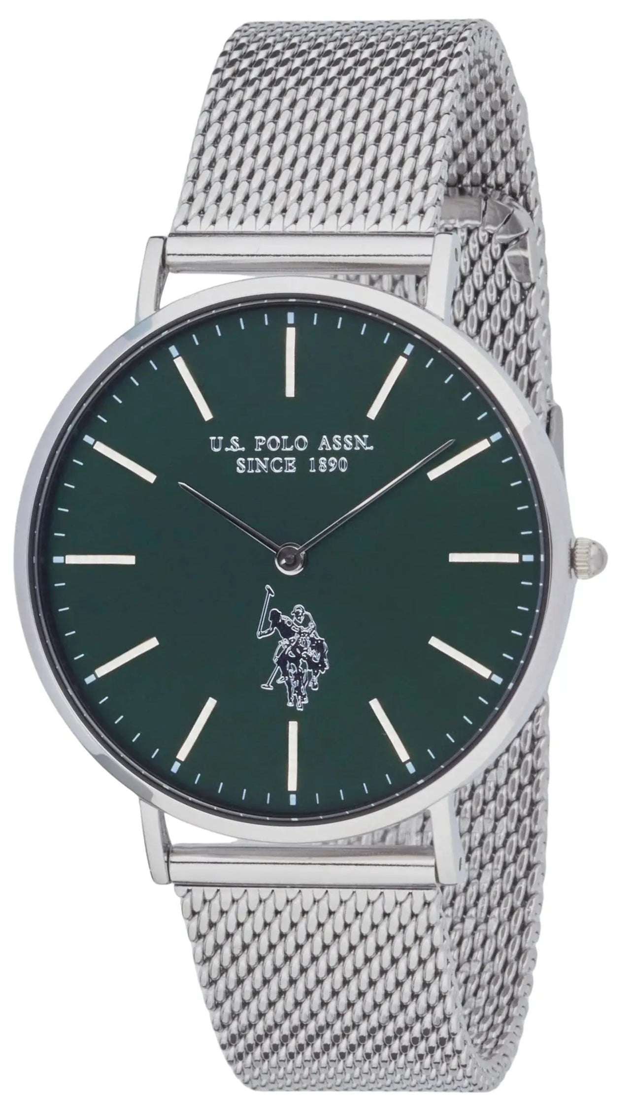 U.S. POLO USP7258GR Austin Silver Stainless Steel Bracelet