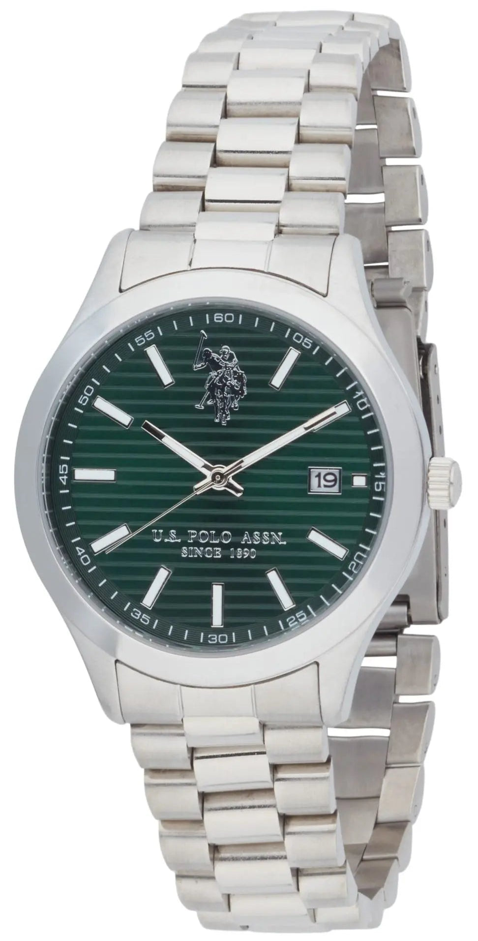 U.S. POLO USP7271GR Jayden Silver Stainless Steel Bracelet