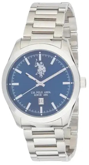 U.S. POLO USP7291BL Roman Silver Stainless Steel Bracelet U.S. Polo