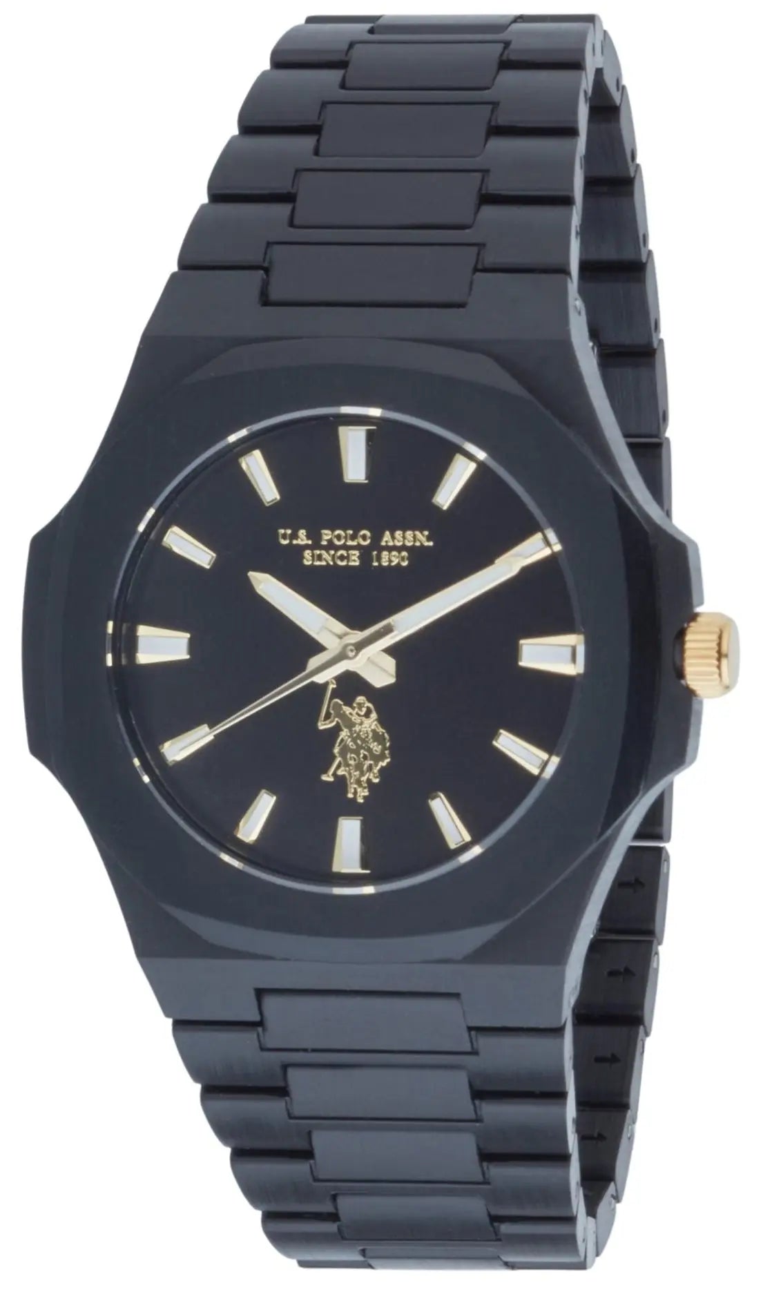 U.S. POLO USP7297BK Gabriel Black Plastic Bracelet