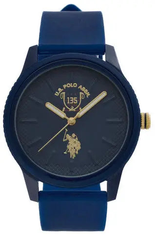 U.S. POLO USP7316BL Anniversary 135Th Edition Blue Silicon Strap