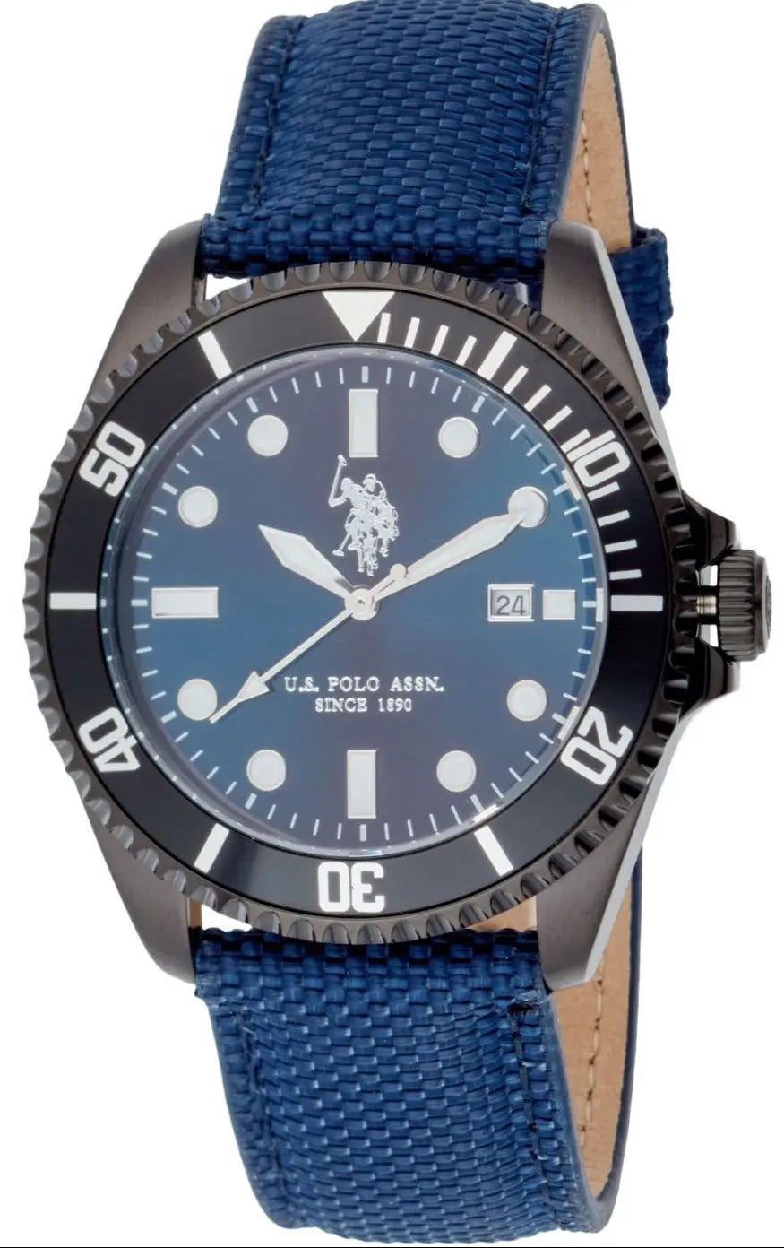 US POLO USP7111ST Ezra Brown Leather Strap