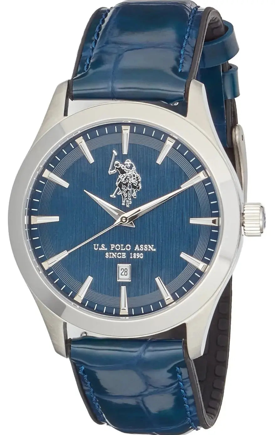 US POLO USP7111ST Ezra Brown Leather Strap