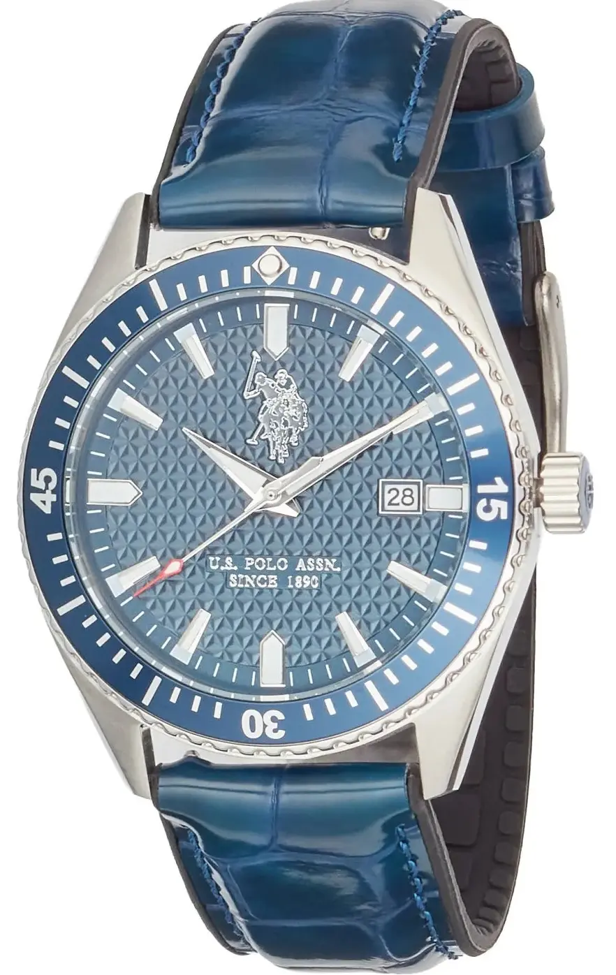 US POLO USP7111ST Ezra Brown Leather Strap