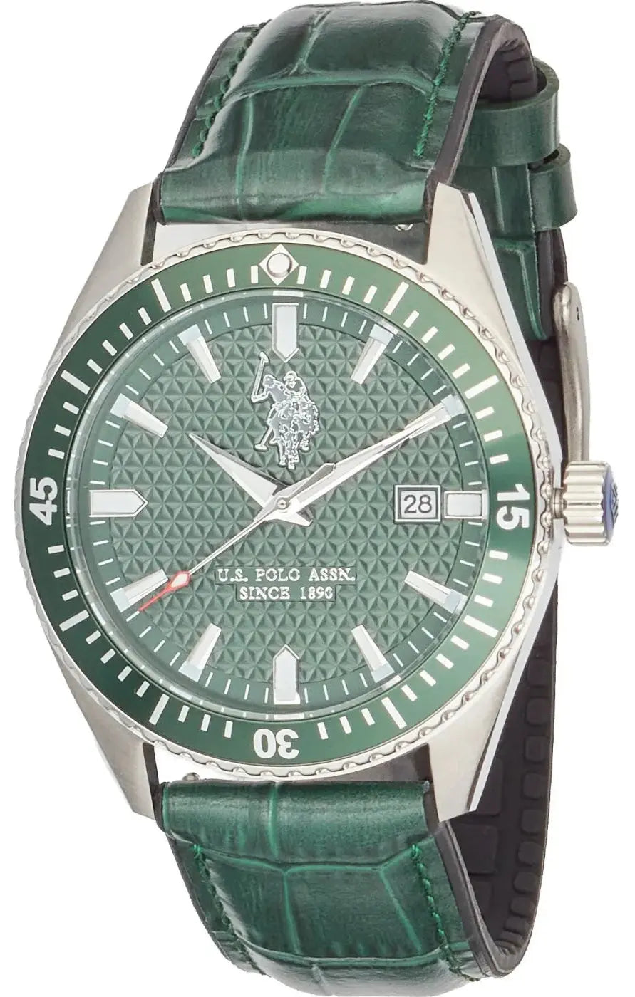 US POLO USP7111ST Ezra Brown Leather Strap