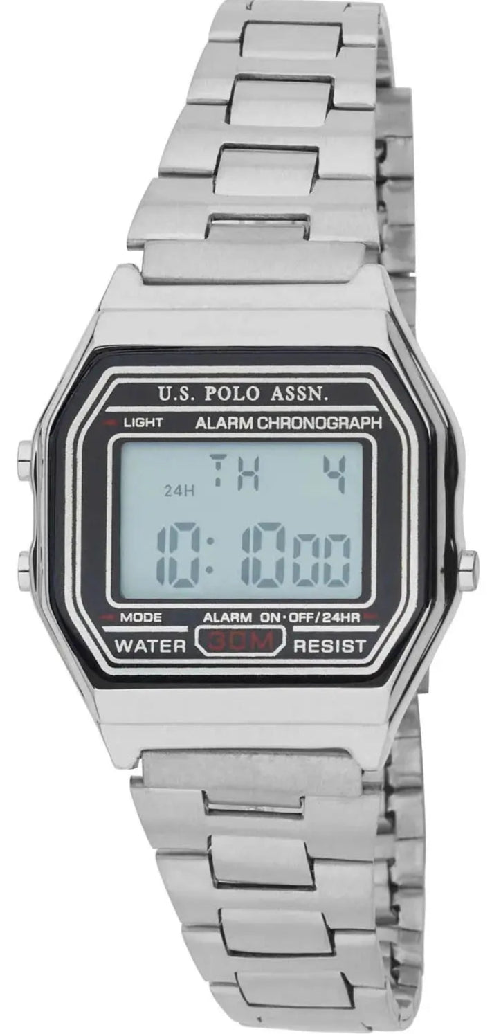 US POLO USP8107ST Camille Silver Metallic Mesh Bracelet