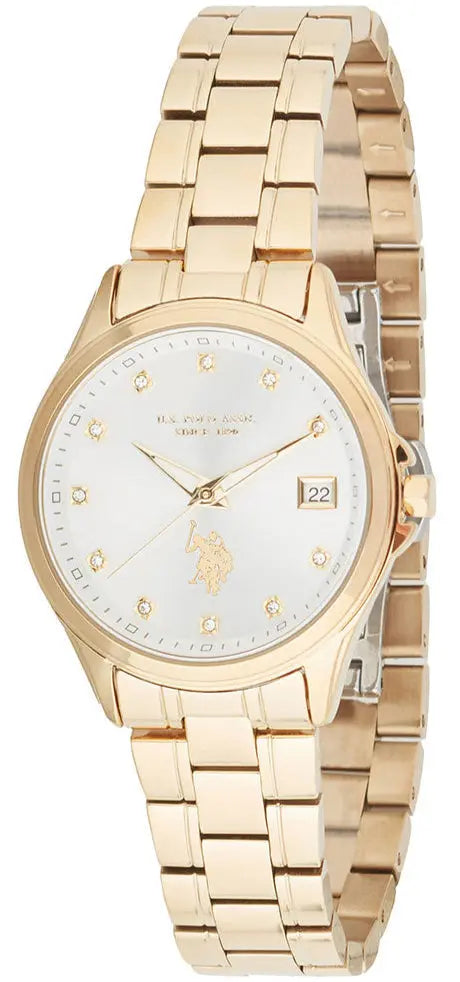 U.S. POLO USP8341YG Louise Gold Stainless Steel Bracelet