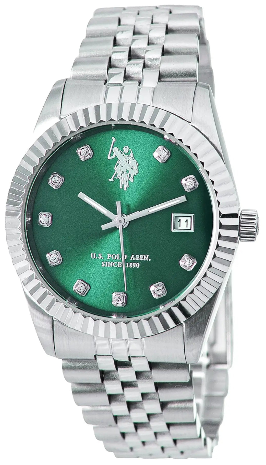 U.S. POLO USP8379GR Audrey Silver Stainless Steel Bracelet