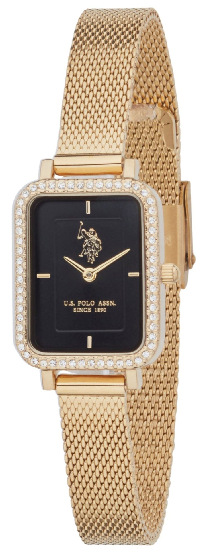US POLO USP8107ST Camille Silver Metallic Mesh Bracelet