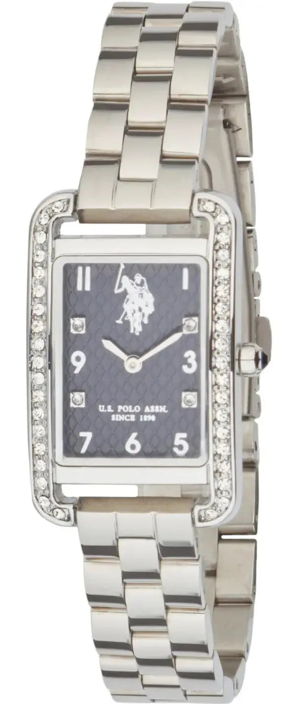 US POLO USP8107ST Camille Silver Metallic Mesh Bracelet