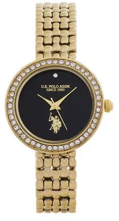US POLO USP8110YG Camille Gold Metallic Mesh Bracelet