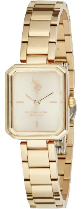 US POLO USP8110YG Camille Gold Metallic Mesh Bracelet