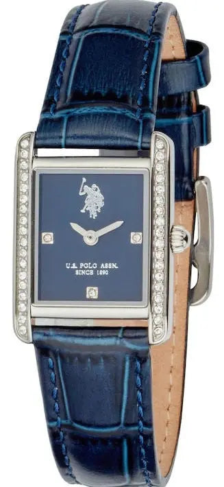 U.S. POLO USP8455BL Kate Blue Leather Strap