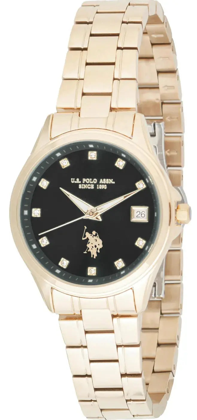 US POLO USP8110YG Camille Gold Metallic Mesh Bracelet