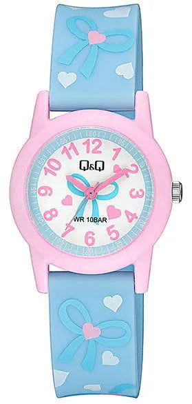 Q&Q V22AJ008VY Kids Light Blue Silicon Strap
