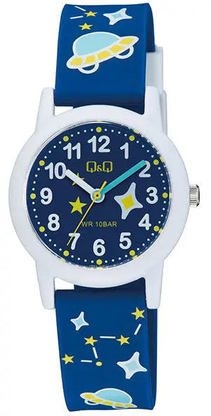 Q&Q V23A017VY Kids Blue Rubber Strap
