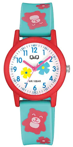 Q&Q V23AJ003VY Kids Light Blue Silicon Strap