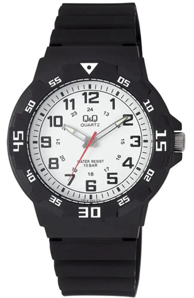 Q&Q VR18J003Y Black Rubber Strap