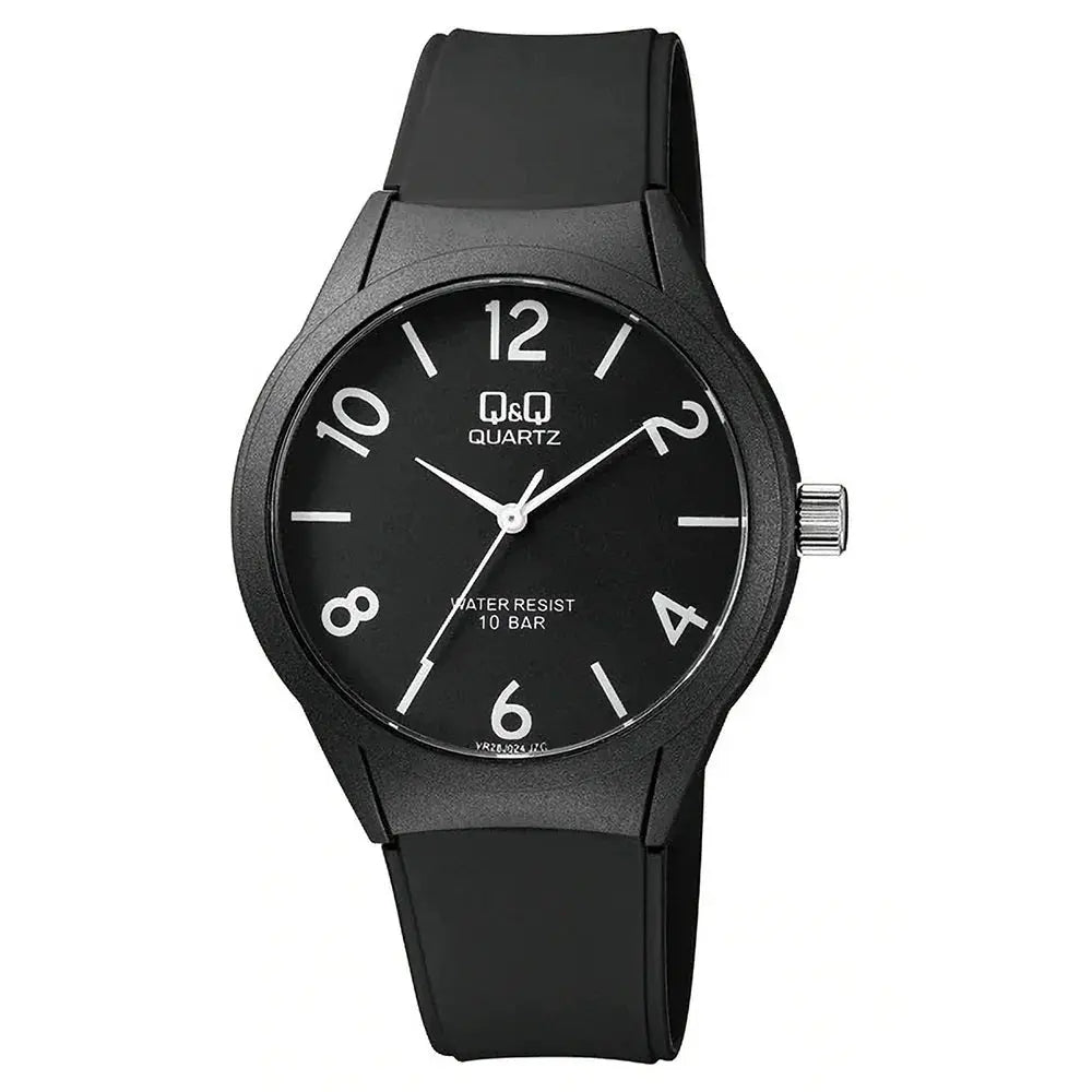 Q&Q VR28J004Y Black Rubber Strap
