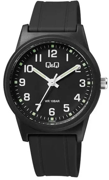 Q&Q VR35J027Y Black Rubber Strap