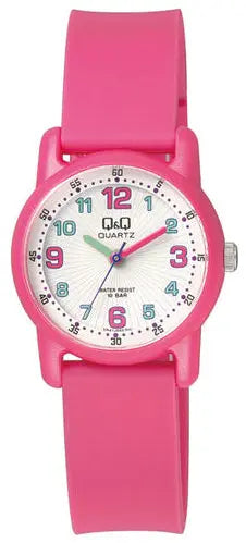 Q&Q VR41J002Y Kids Pink Rubber Strap