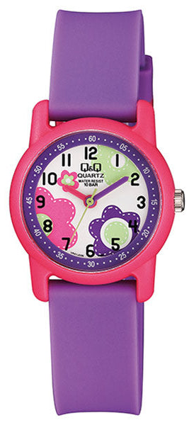 Q&Q VR41J006Y Kids Purple Rubber Strap