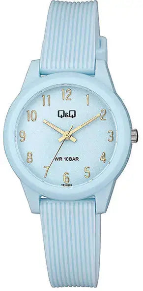 Q&Q VS13J006Y Light Blue Rubber Strap