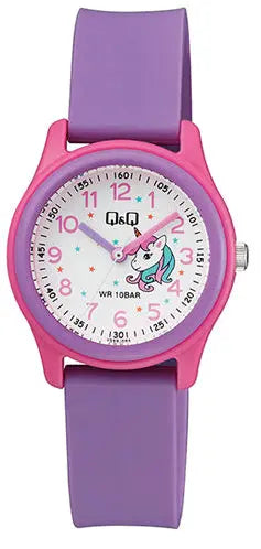 Q&Q VS59J003Y Kids Purple Rubber Strap