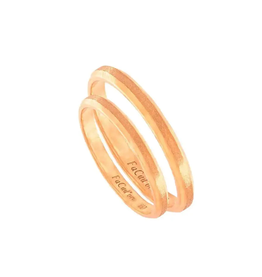 FaCad'oro WR-40 White Gold Wedding Rings 9ct or 14ct