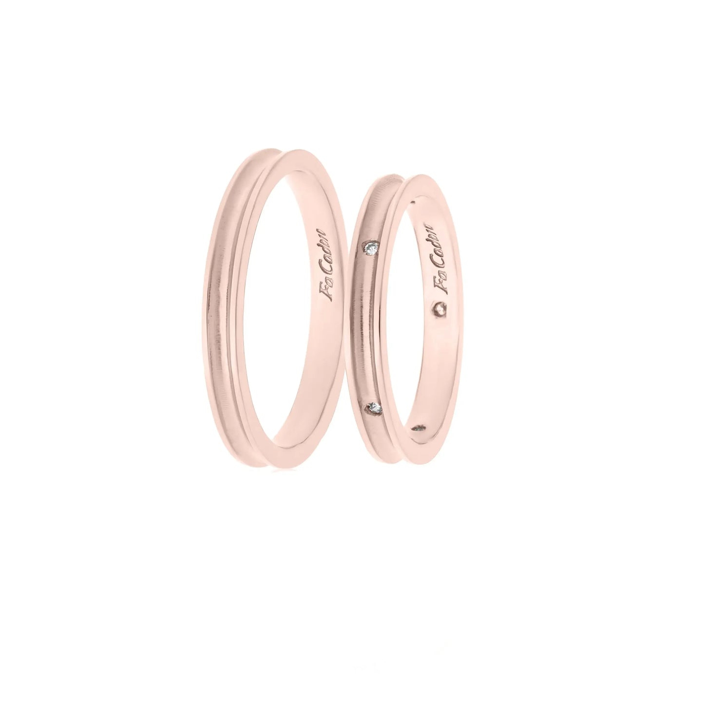 FaCad'oro WR-52 Gold Wedding Rings 9ct or 14ct